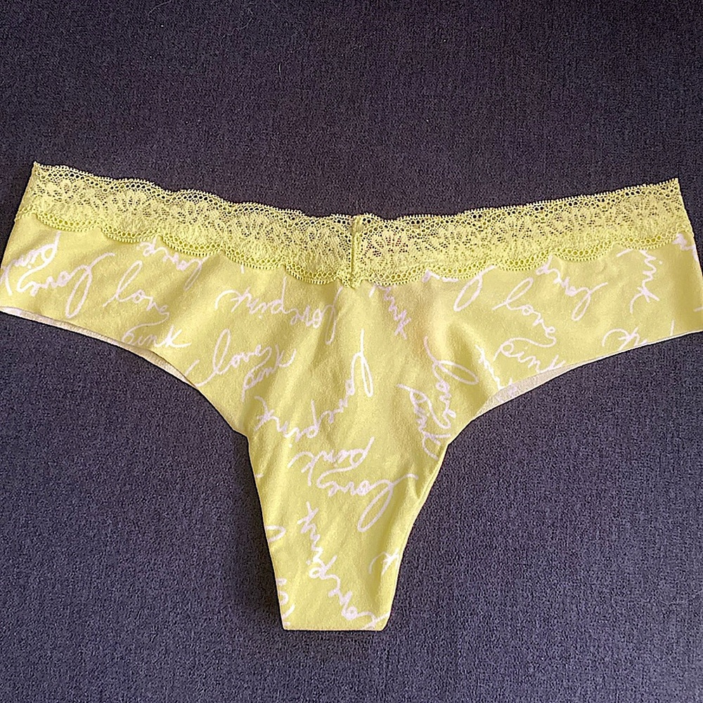 VS Pink no show thong panty in XL